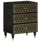Nightstand 50x33x60 cm solid mango wood