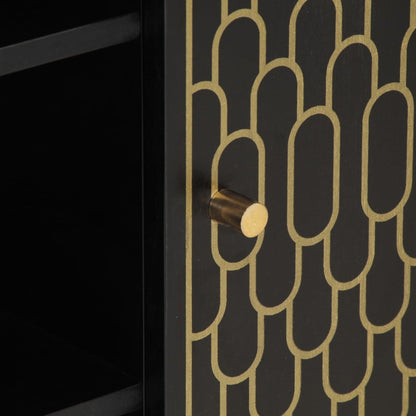 Bijzetkast 90x33x75 cm massief mangohout