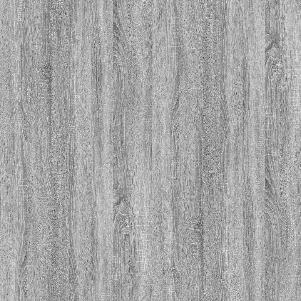 2-delige Badkamermeubelset bewerkt hout grijs sonoma eikenkleur