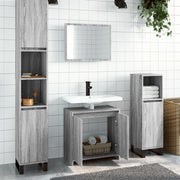 2-Piece Bathroom Furniture Set Engineered Wood Sonoma Oak