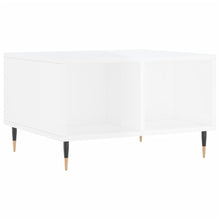 Salontafel 60X50X36,5 Cm Bewerkt Hout Hoogglans wit