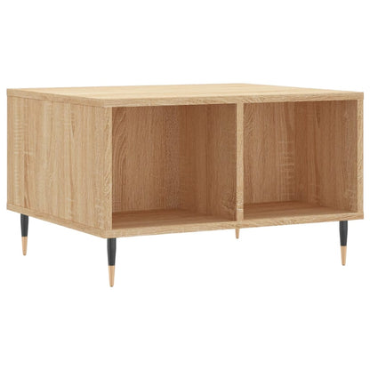 Salontafel 60X50X36,5 Cm Bewerkt Hout Kleurig Sonoma eiken