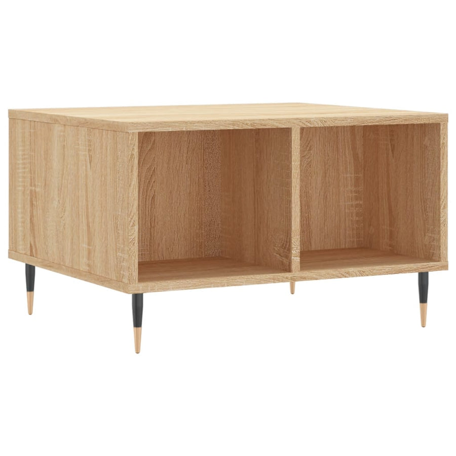 Salontafel 60X50X36,5 Cm Bewerkt Hout Kleurig Sonoma eiken