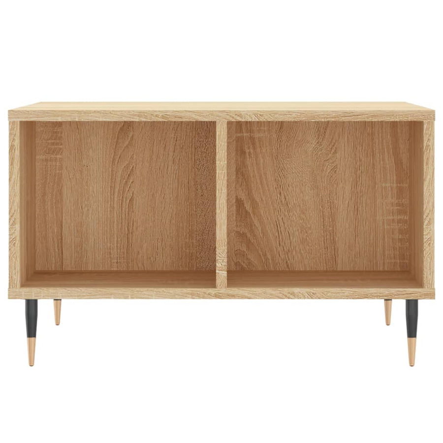 Salontafel 60X50X36,5 Cm Bewerkt Hout Kleurig Sonoma eiken