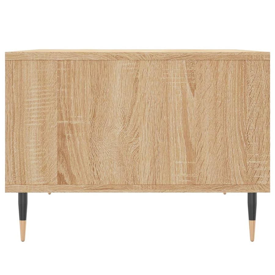 Salontafel 60X50X36,5 Cm Bewerkt Hout Kleurig Sonoma eiken