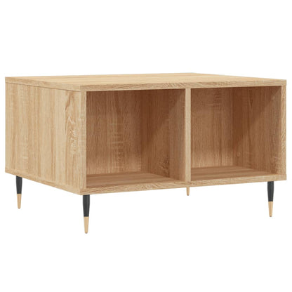 Salontafel 60X50X36,5 Cm Bewerkt Hout Kleurig Sonoma eiken