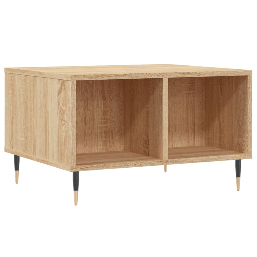 Salontafel 60X50X36,5 Cm Bewerkt Hout Kleurig Sonoma eiken