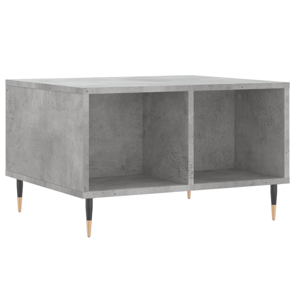 Salontafel 60X50X36,5 Cm Bewerkt Hout Betongrijs