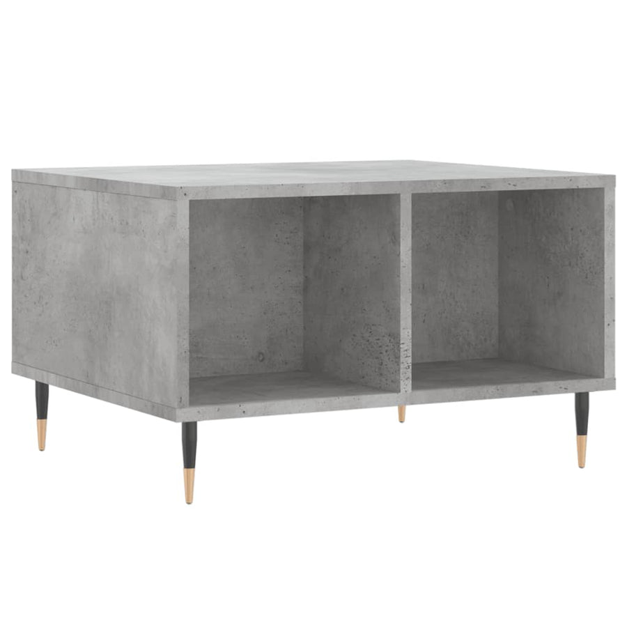 Salontafel 60X50X36,5 Cm Bewerkt Hout Betongrijs