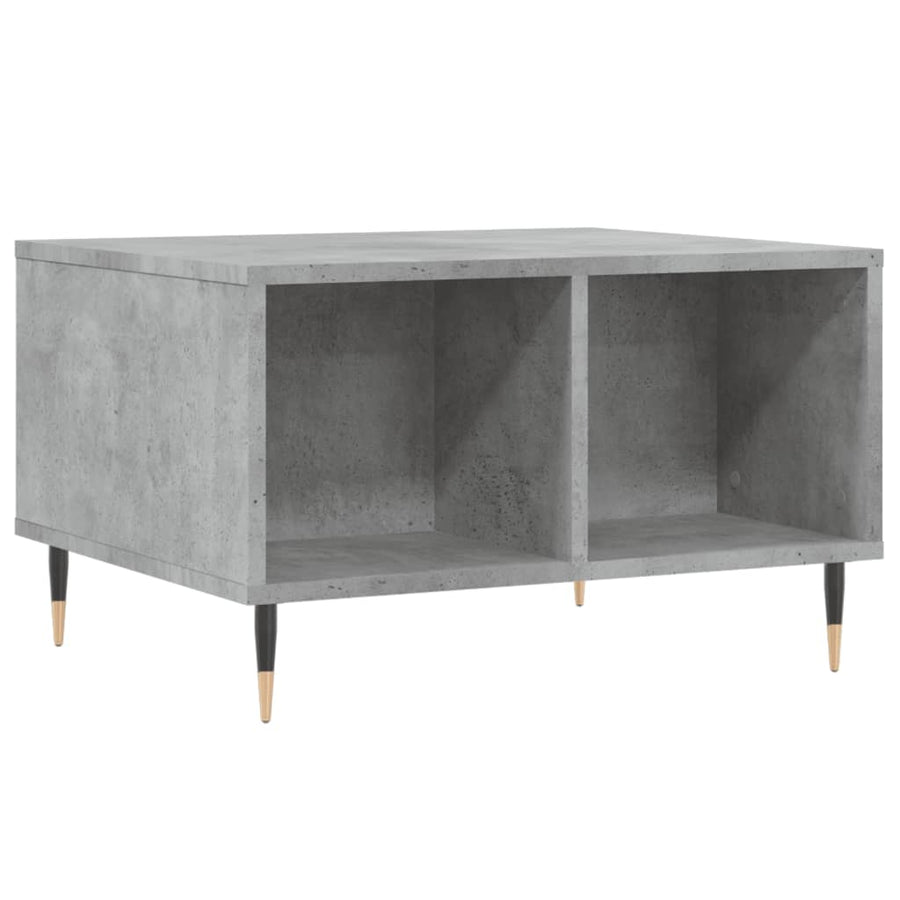 Salontafel 60X50X36,5 Cm Bewerkt Hout Betongrijs