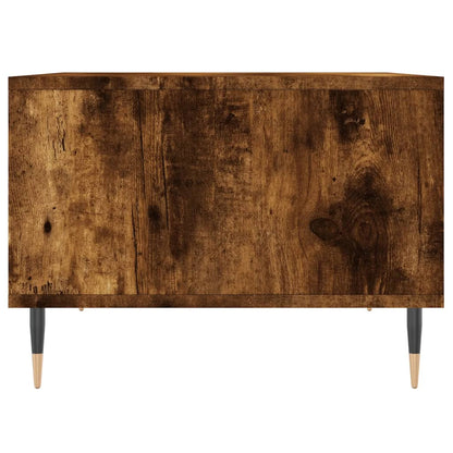 Salontafel 60X50X36,5 Cm Bewerkt Hout Kleurig Gerookt eiken