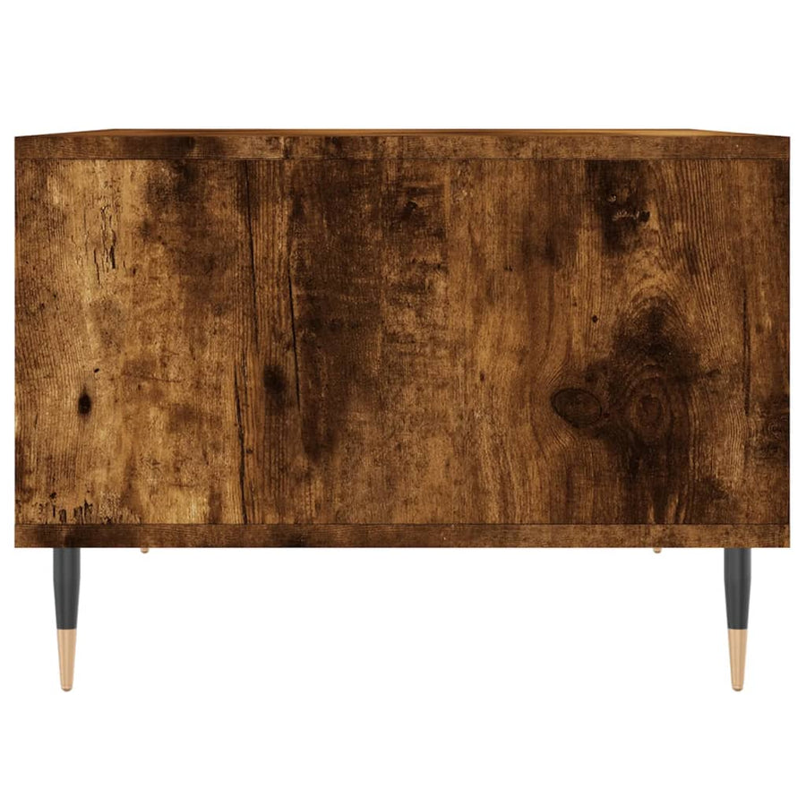 Salontafel 60X50X36,5 Cm Bewerkt Hout Kleurig Gerookt eiken