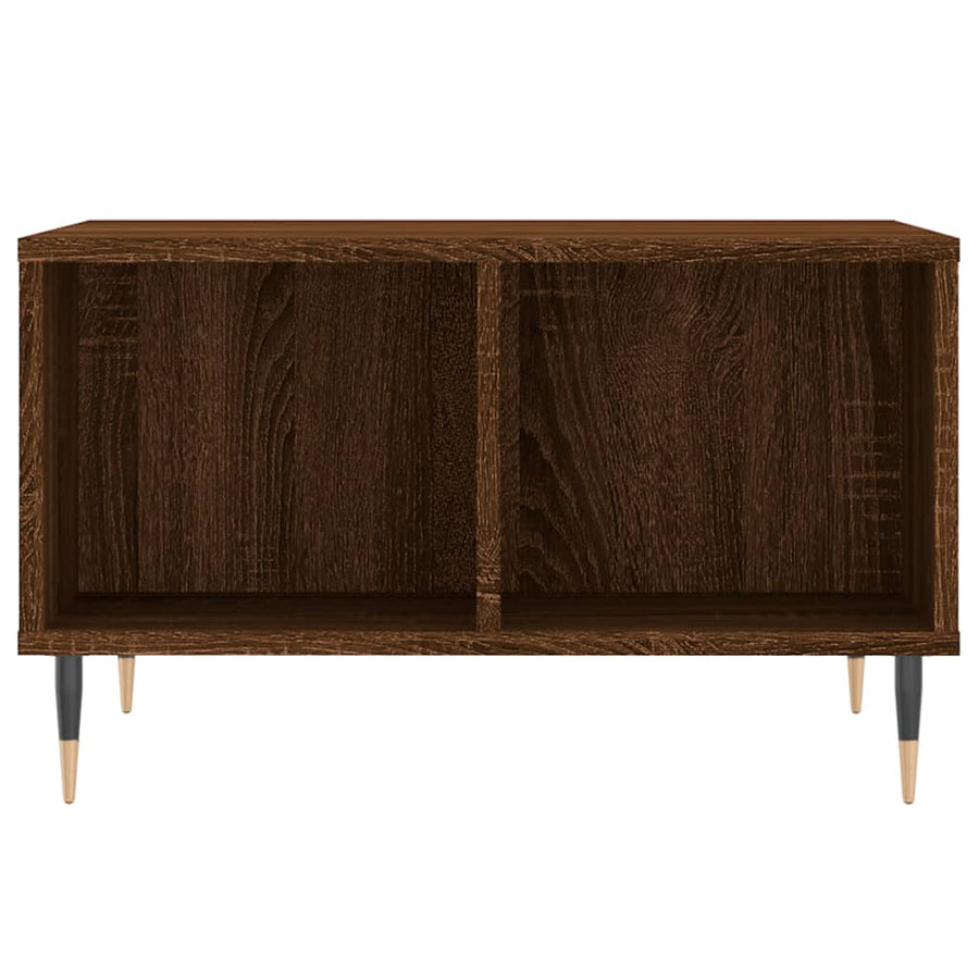 Salontafel 60X50X36,5 Cm Bewerkt Hout Bruin Eikenkleur Bruineiken