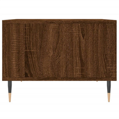 Salontafel 60X50X36,5 Cm Bewerkt Hout Bruin Eikenkleur Bruineiken
