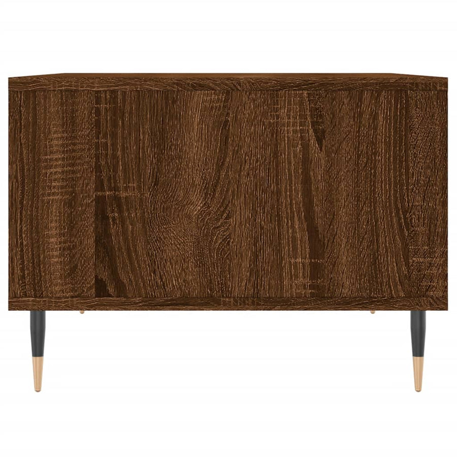 Salontafel 60X50X36,5 Cm Bewerkt Hout Bruin Eikenkleur Bruineiken