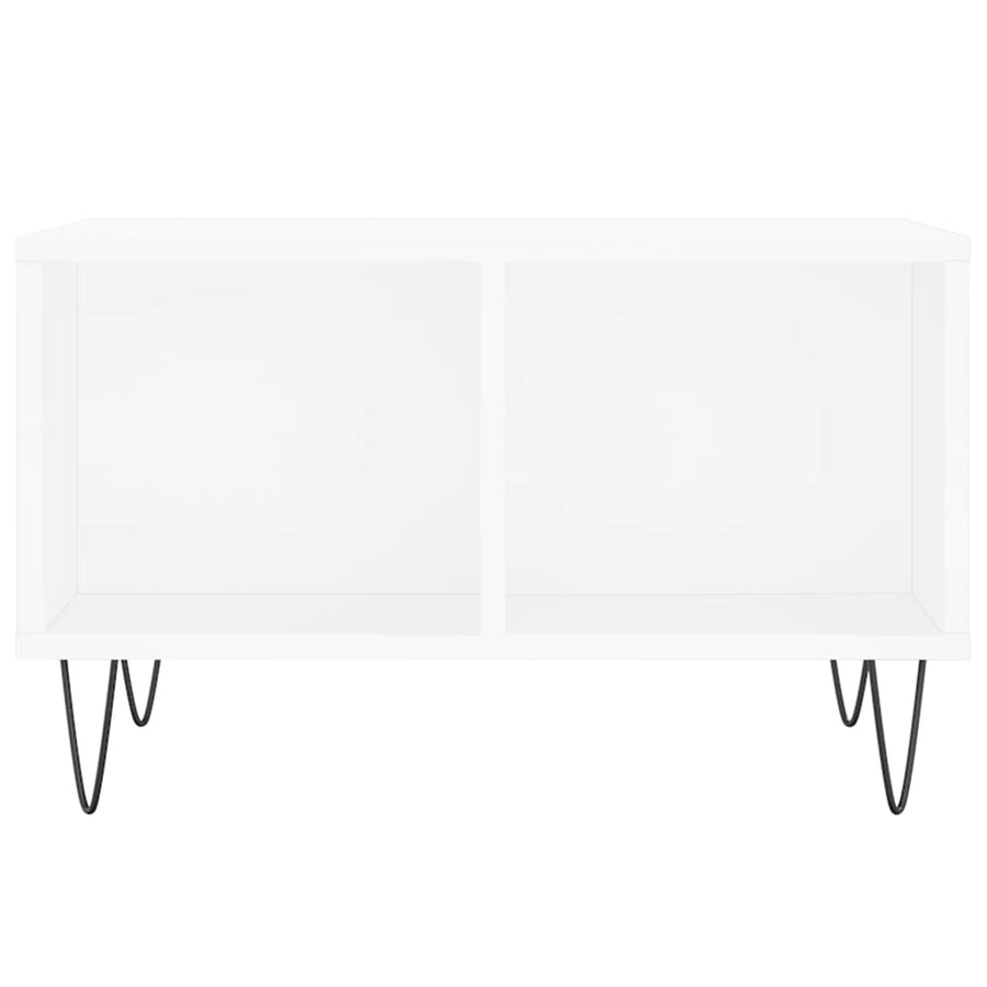 Salontafel 60X50X36,5 Cm Bewerkt Hout Wit