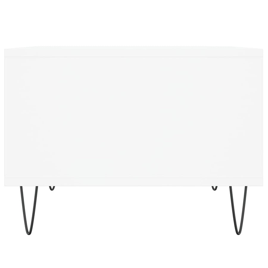 Salontafel 60X50X36,5 Cm Bewerkt Hout Wit
