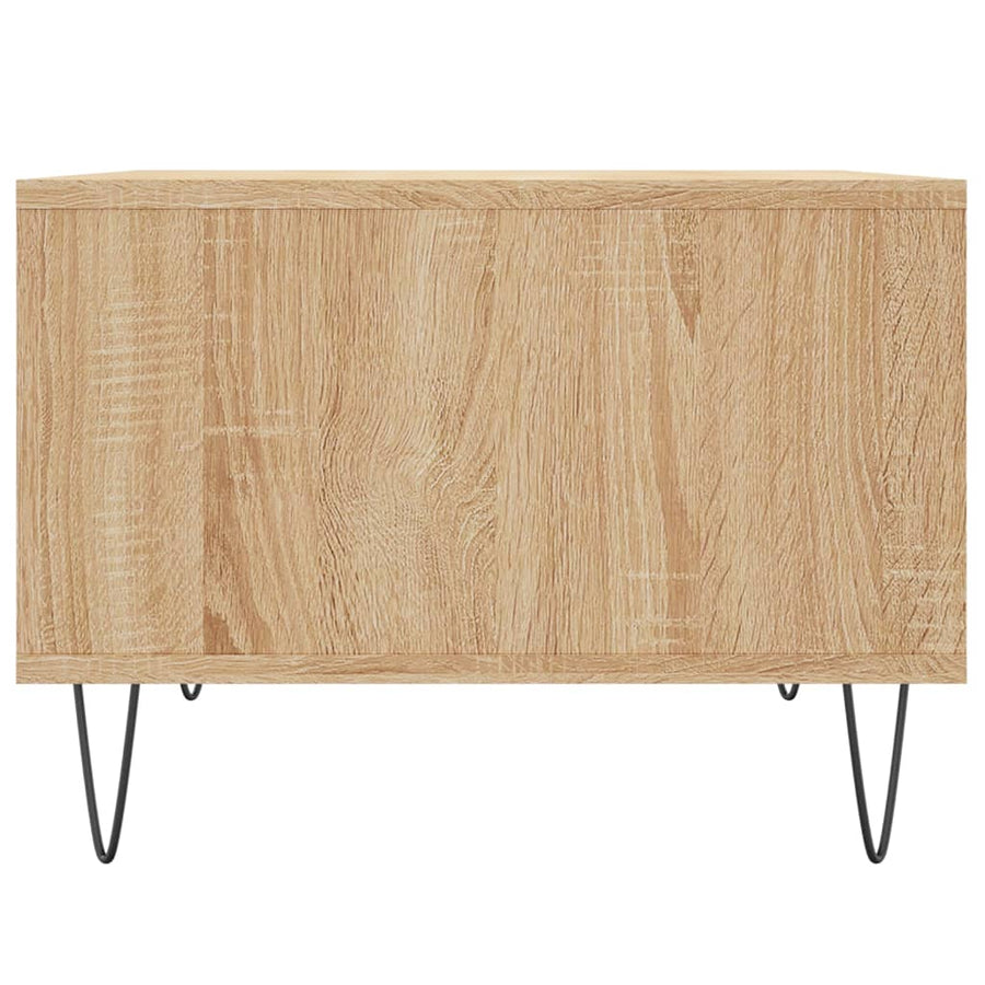 Salontafel 60X50X36,5 Cm Bewerkt Hout Kleurig Sonoma eiken