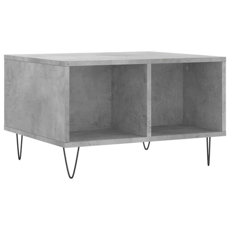 Salontafel 60X50X36,5 Cm Bewerkt Hout Betongrijs