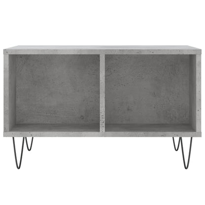 Salontafel 60X50X36,5 Cm Bewerkt Hout Betongrijs