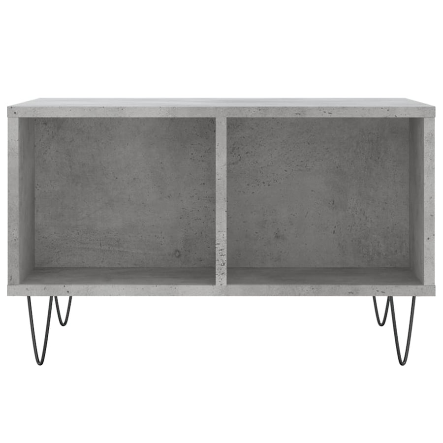 Salontafel 60X50X36,5 Cm Bewerkt Hout Betongrijs