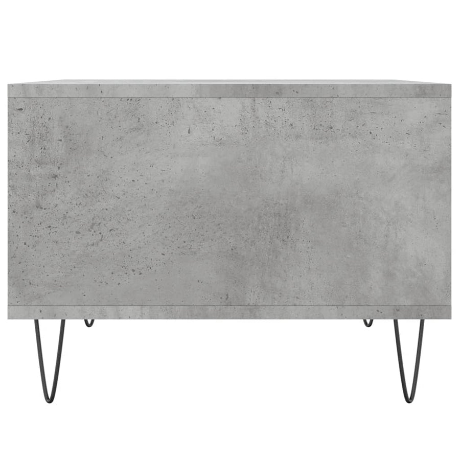Salontafel 60X50X36,5 Cm Bewerkt Hout Betongrijs