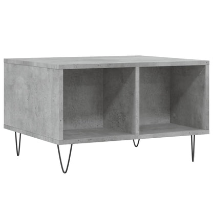 Salontafel 60X50X36,5 Cm Bewerkt Hout Betongrijs