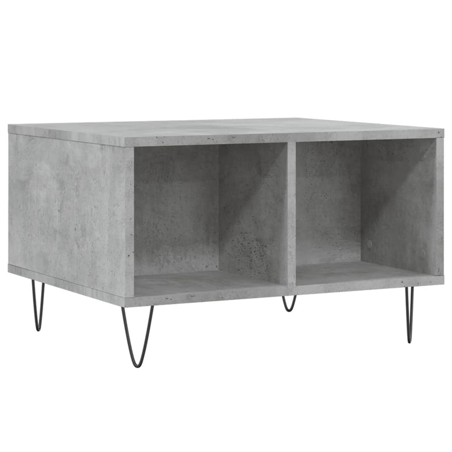 Salontafel 60X50X36,5 Cm Bewerkt Hout Betongrijs