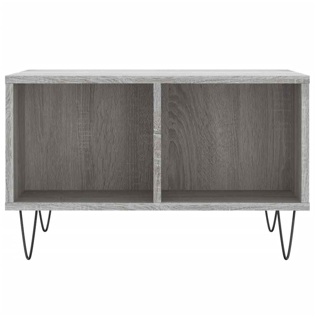Salontafel 60X50X36,5 Cm Bewerkt Hout Grijs Grijs sonoma