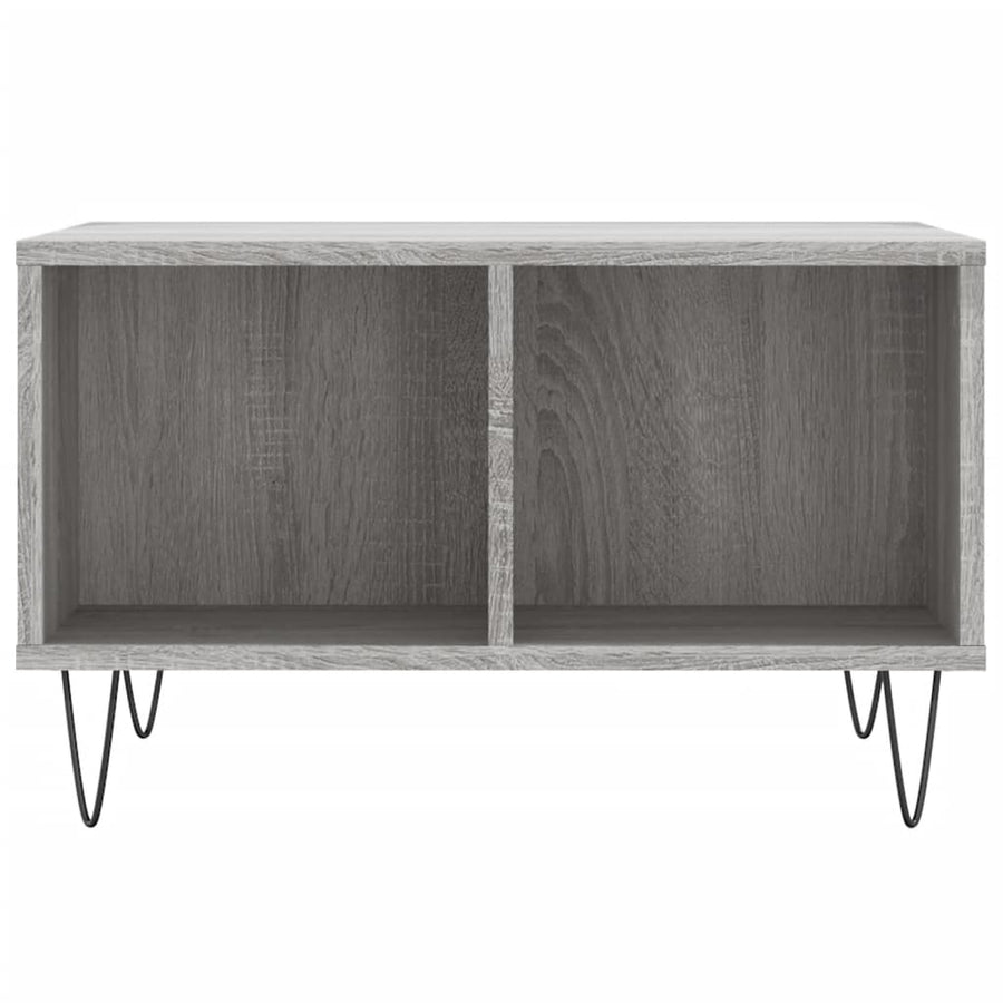 Salontafel 60X50X36,5 Cm Bewerkt Hout Grijs Grijs sonoma