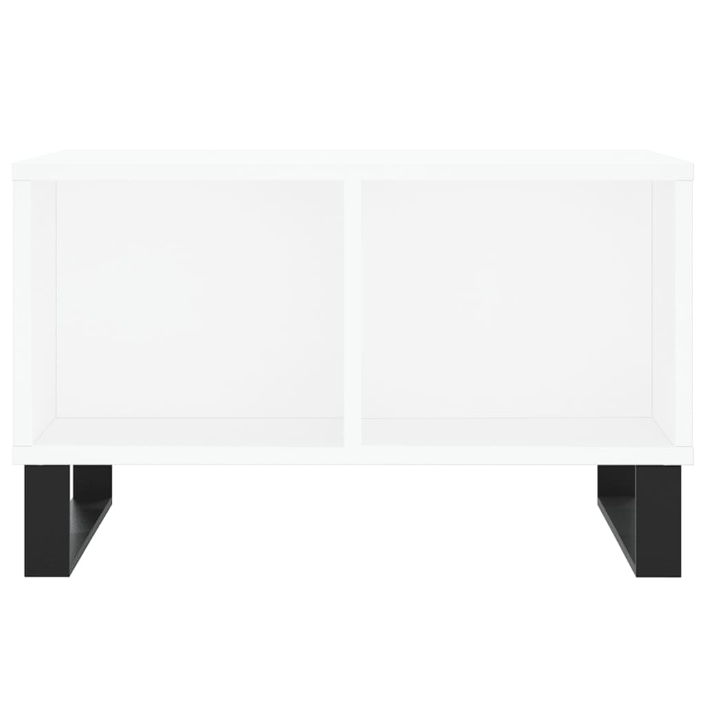 Salontafel 60X50X36,5 Cm Bewerkt Hout Wit