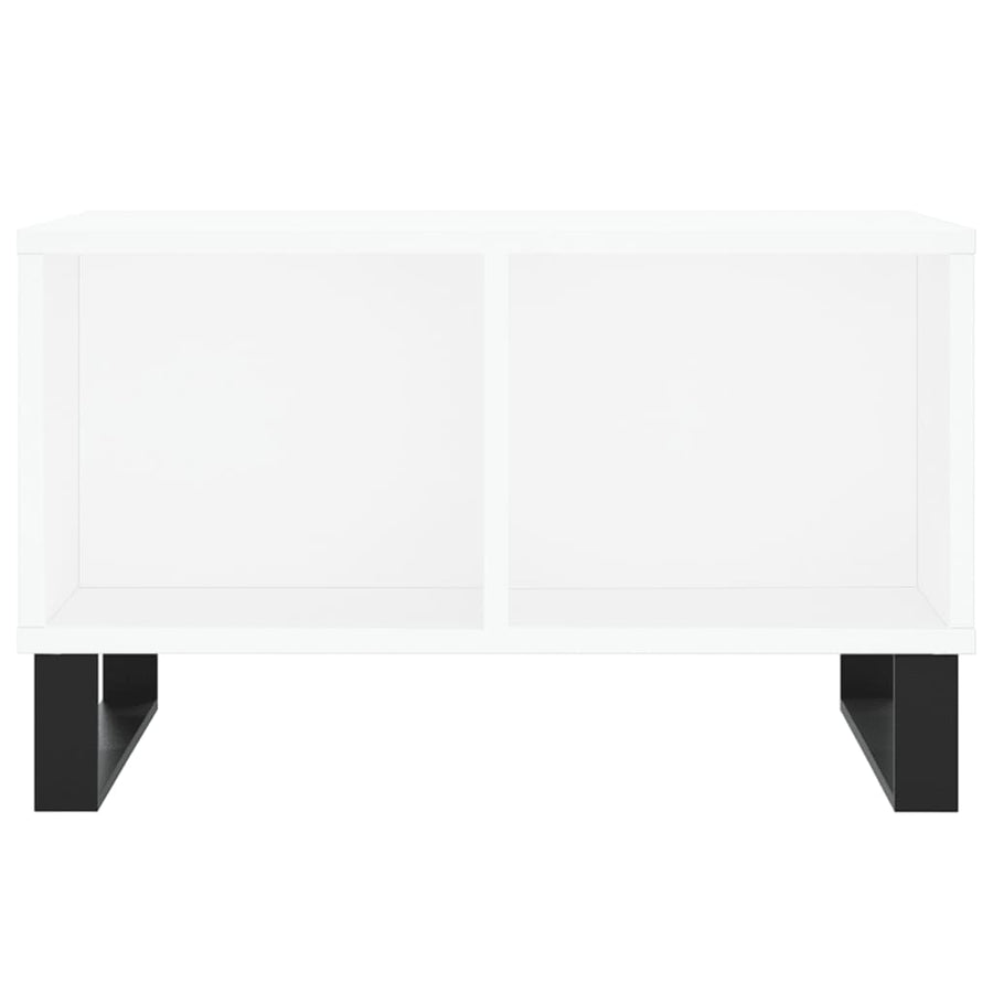 Salontafel 60X50X36,5 Cm Bewerkt Hout Wit