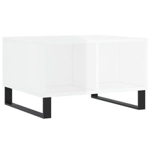 Salontafel 60X50X36,5 Cm Bewerkt Hout Hoogglans wit