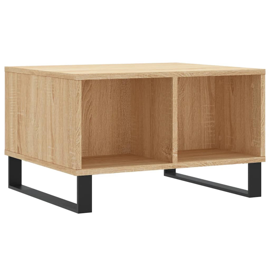 Salontafel 60X50X36,5 Cm Bewerkt Hout Kleurig Sonoma eiken