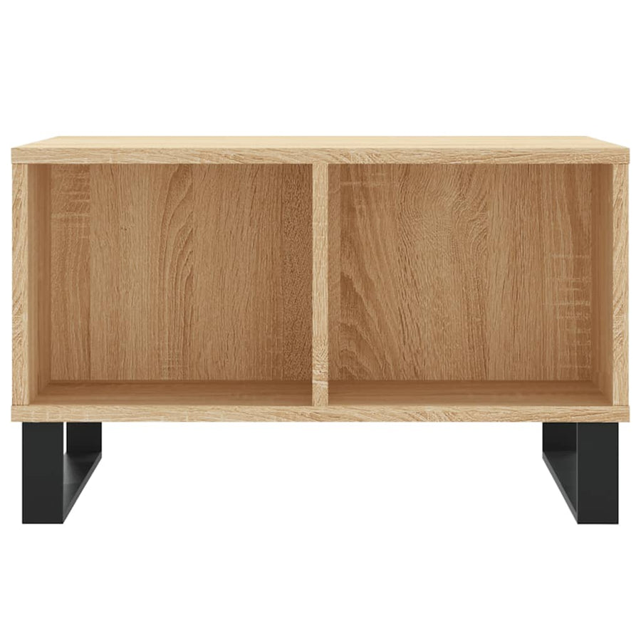 Salontafel 60X50X36,5 Cm Bewerkt Hout Kleurig Sonoma eiken