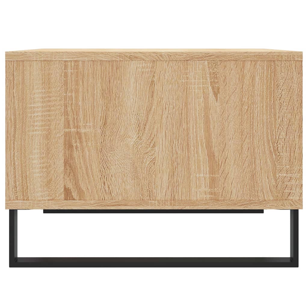 Salontafel 60X50X36,5 Cm Bewerkt Hout Kleurig Sonoma eiken