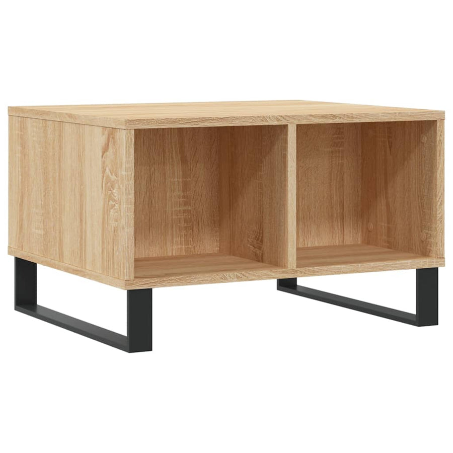 Salontafel 60X50X36,5 Cm Bewerkt Hout Kleurig Sonoma eiken
