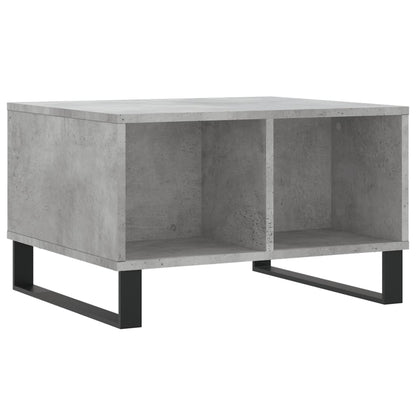 Salontafel 60X50X36,5 Cm Bewerkt Hout Betongrijs