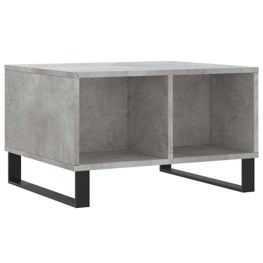 Salontafel 60X50X36,5 Cm Bewerkt Hout Betongrijs