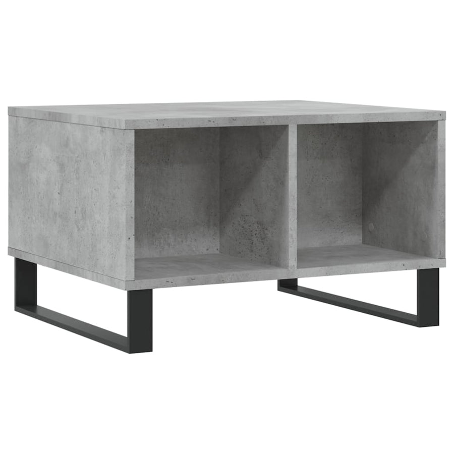 Salontafel 60X50X36,5 Cm Bewerkt Hout Betongrijs