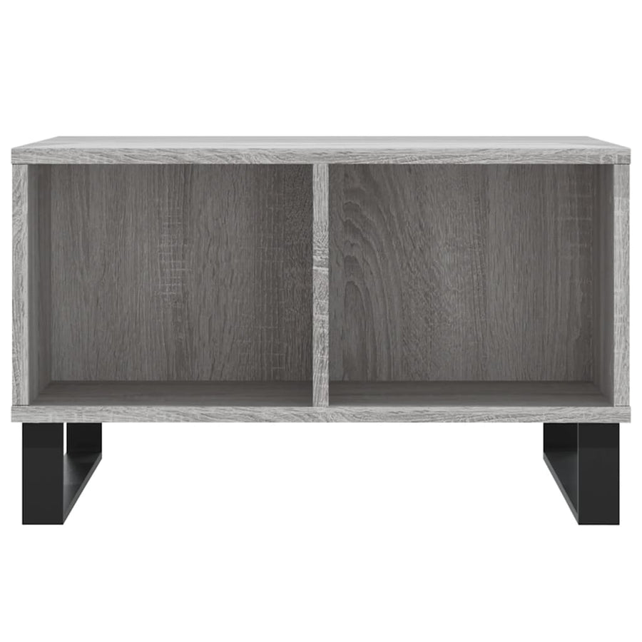 Salontafel 60X50X36,5 Cm Bewerkt Hout Grijs Grijs sonoma