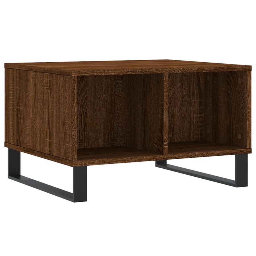 Salontafel 60X50X36,5 Cm Bewerkt Hout Bruin Eikenkleur Bruineiken