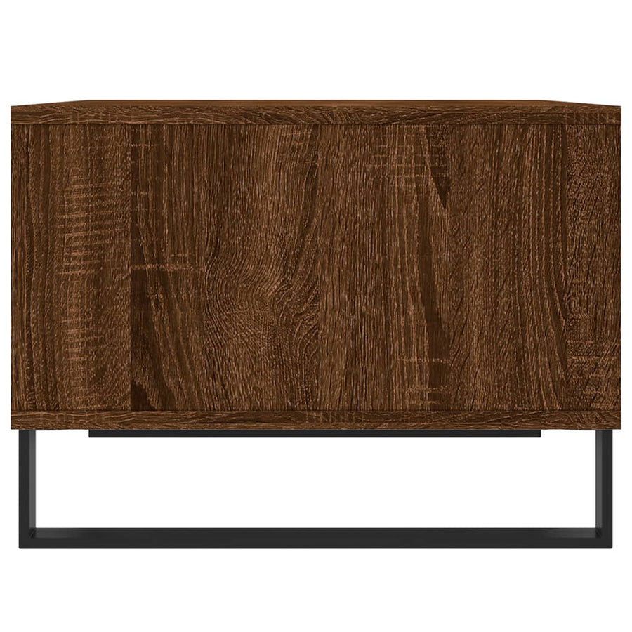 Salontafel 60X50X36,5 Cm Bewerkt Hout Bruin Eikenkleur Bruineiken