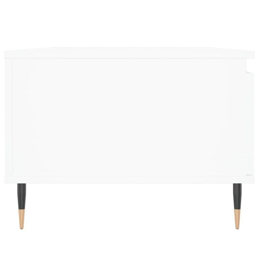 Salontafel 90X50X36,5 Cm Bewerkt Hout Wit