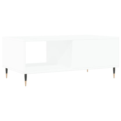 Salontafel 90X50X36,5 Cm Bewerkt Hout Wit
