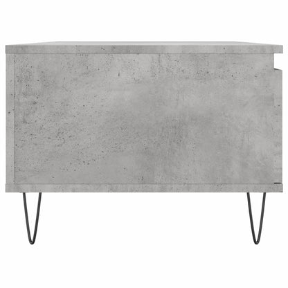 Salontafel 90X50X36,5 Cm Bewerkt Hout Betongrijs