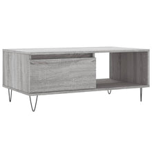 Salontafel 90X50X36,5 Cm Bewerkt Hout Grijs sonoma