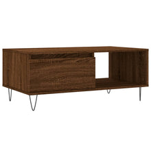 Salontafel 90X50X36,5 Cm Bewerkt Hout Bruin Eikenkleur Bruineiken