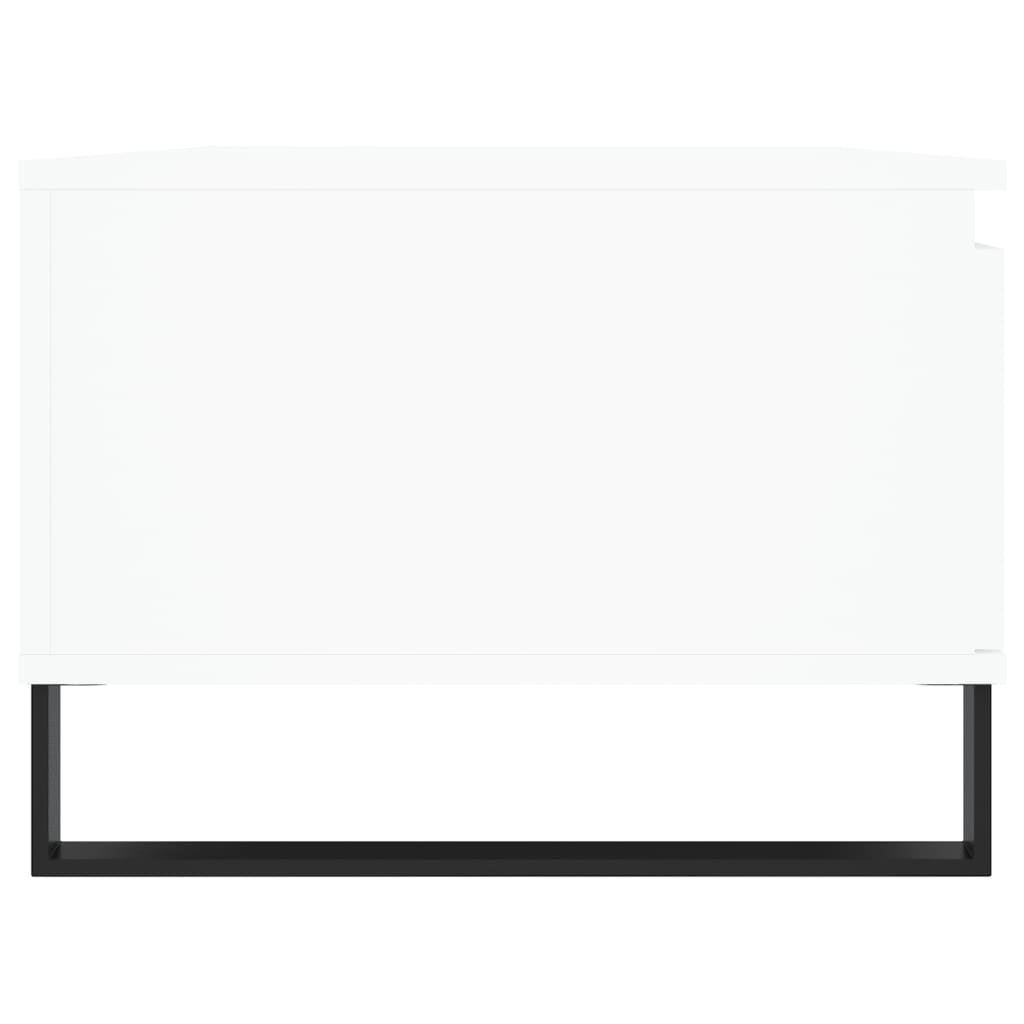 Salontafel 90X50X36,5 Cm Bewerkt Hout Wit