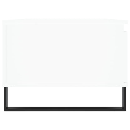 Salontafel 90X50X36,5 Cm Bewerkt Hout Wit